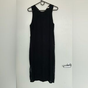 Mango midi dress in black